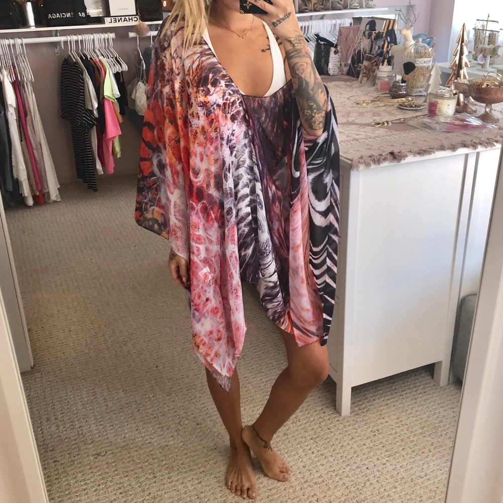 Revolve Animal Print Swim Cover